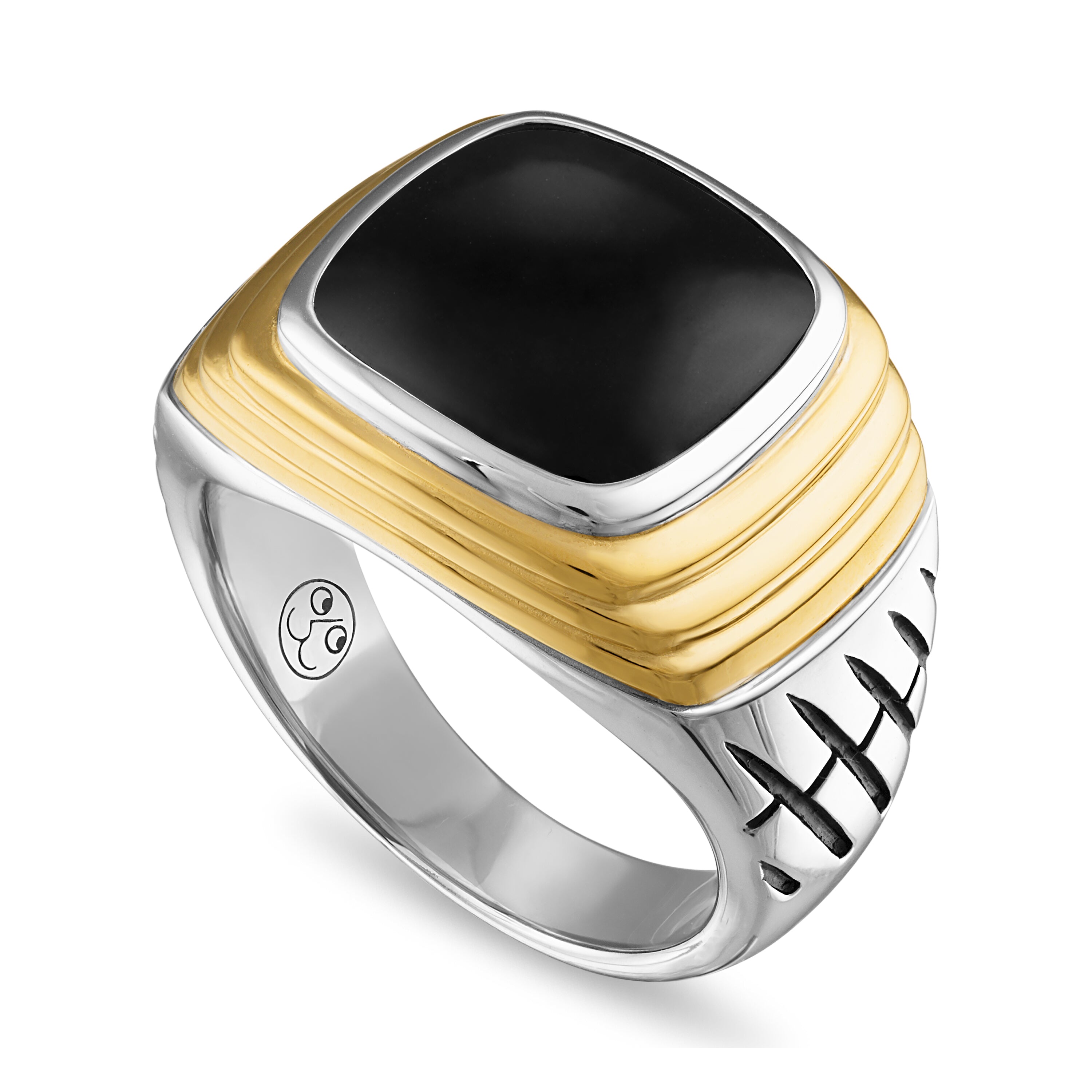 【HYERES LOR】23SS★ Essence 14K Combi WY Layered Ring(Male) RYLOS Men's Rings 14K White Gold Ring - Timeless Pear Shape