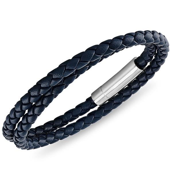Esquire Double Wrap Leather Bracelet – TheMensCorner