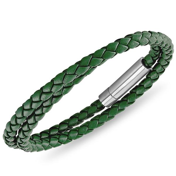 Esquire Double Wrap Leather Bracelet – TheMensCorner